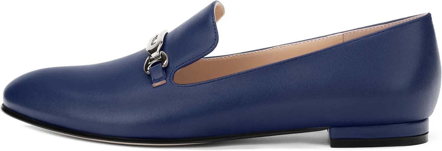 Women's Loafers, Slip On Round Toe Comfortable Flats for Women Dressy and Work, Womens Business Casual Shoes