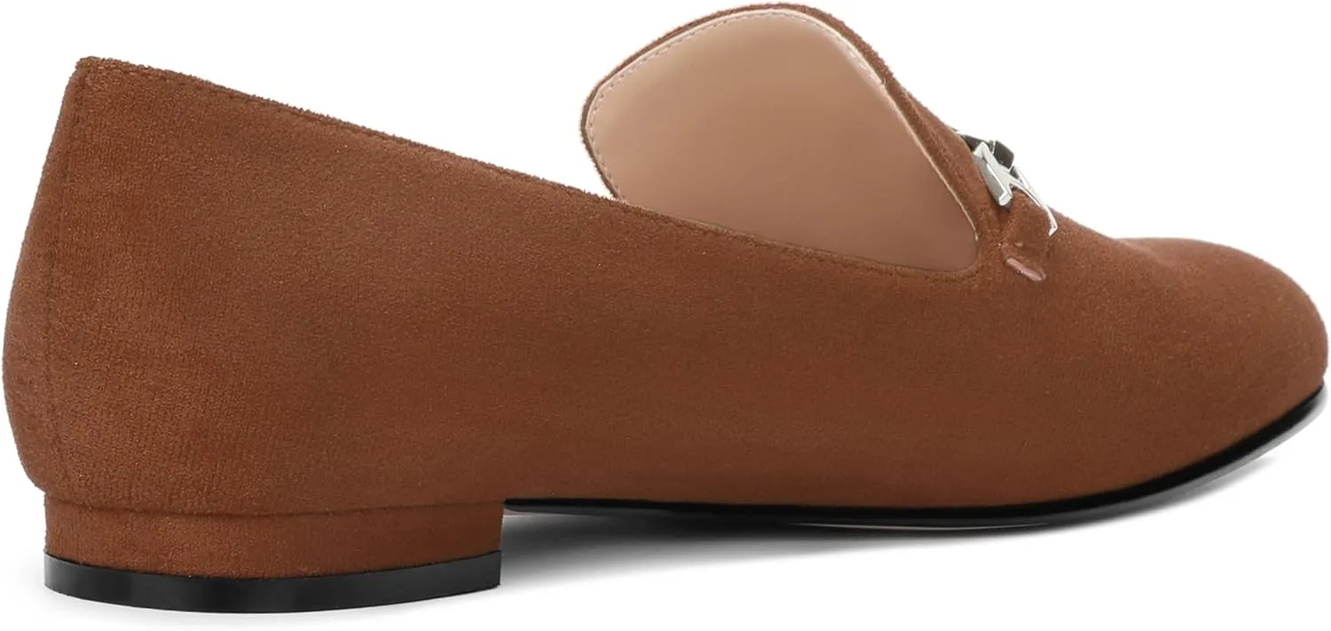 Women's Loafers, Slip On Round Toe Comfortable Flats for Women Dressy and Work, Womens Business Casual Shoes