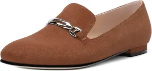 Women's Loafers, Slip On Round Toe Comfortable Flats for Women Dressy and Work, Womens Business Casual Shoes