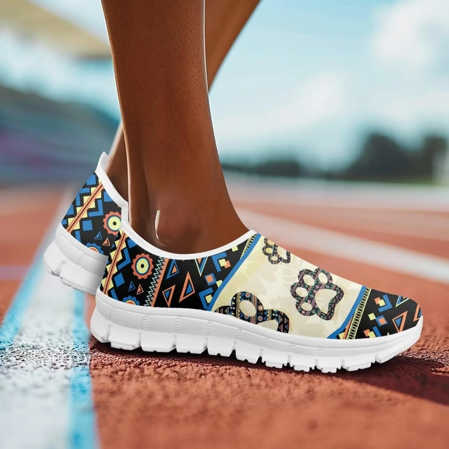Women's Loafers Slip On Slip Shoe Casual Walking Shoes Non Slip Work Shoes Mesh Athletic Sneakers White Sole