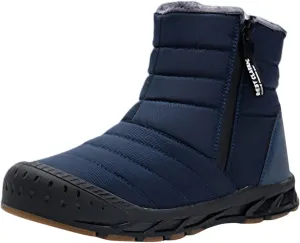 Womens Mens Hiking Boots Waterproof Fuzzy Boots Lightweight Insulated Fur Boots Work Trekking Trail Climbing Shoes Snow Boots