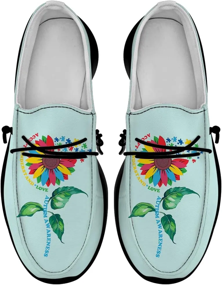 Women's Men's Loafers Slip-on Shoes Autism Shoes Gifts for Women Men