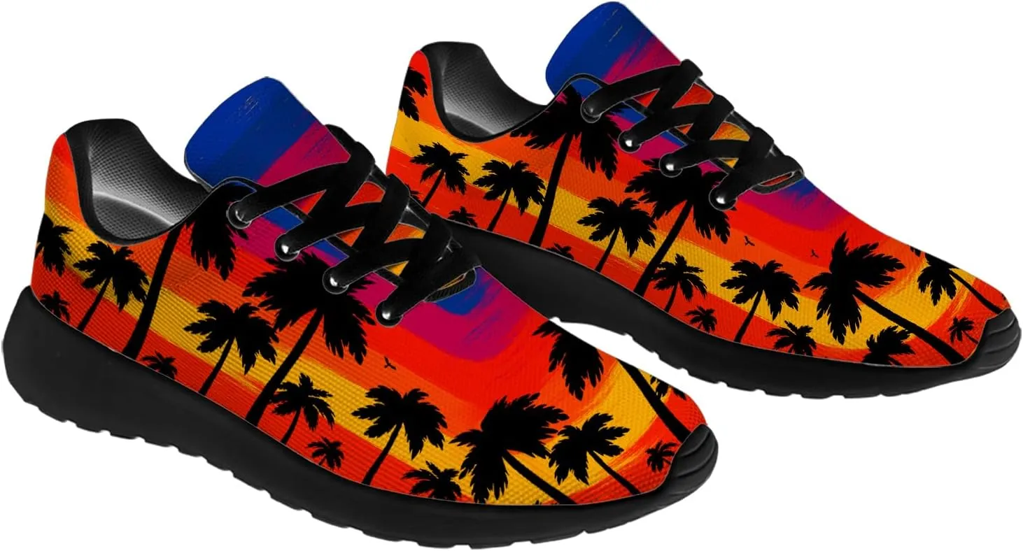 Women's Men's Running Shoes Palm Tree Sneakers Tennis Shoes Gifts for Women Men