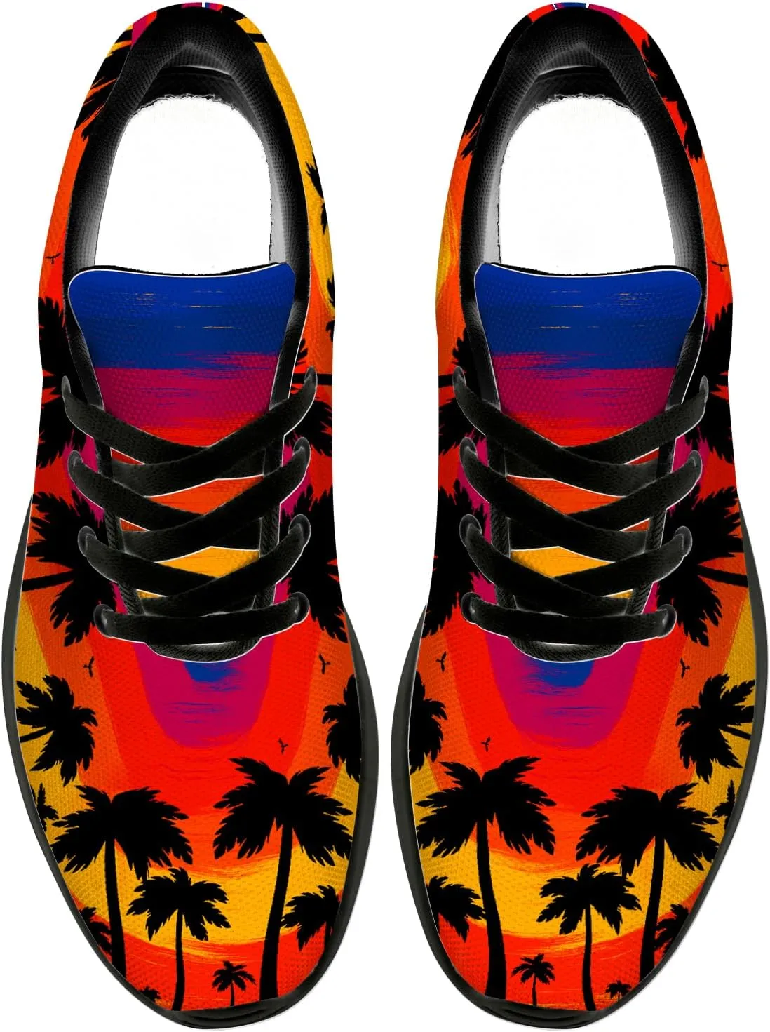 Women's Men's Running Shoes Palm Tree Sneakers Tennis Shoes Gifts for Women Men