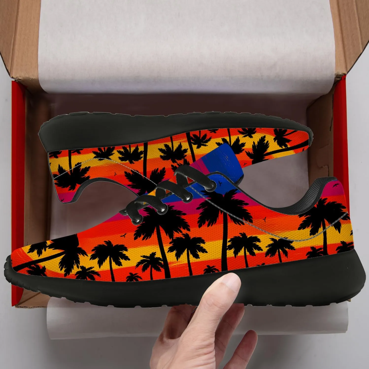 Women's Men's Running Shoes Palm Tree Sneakers Tennis Shoes Gifts for Women Men