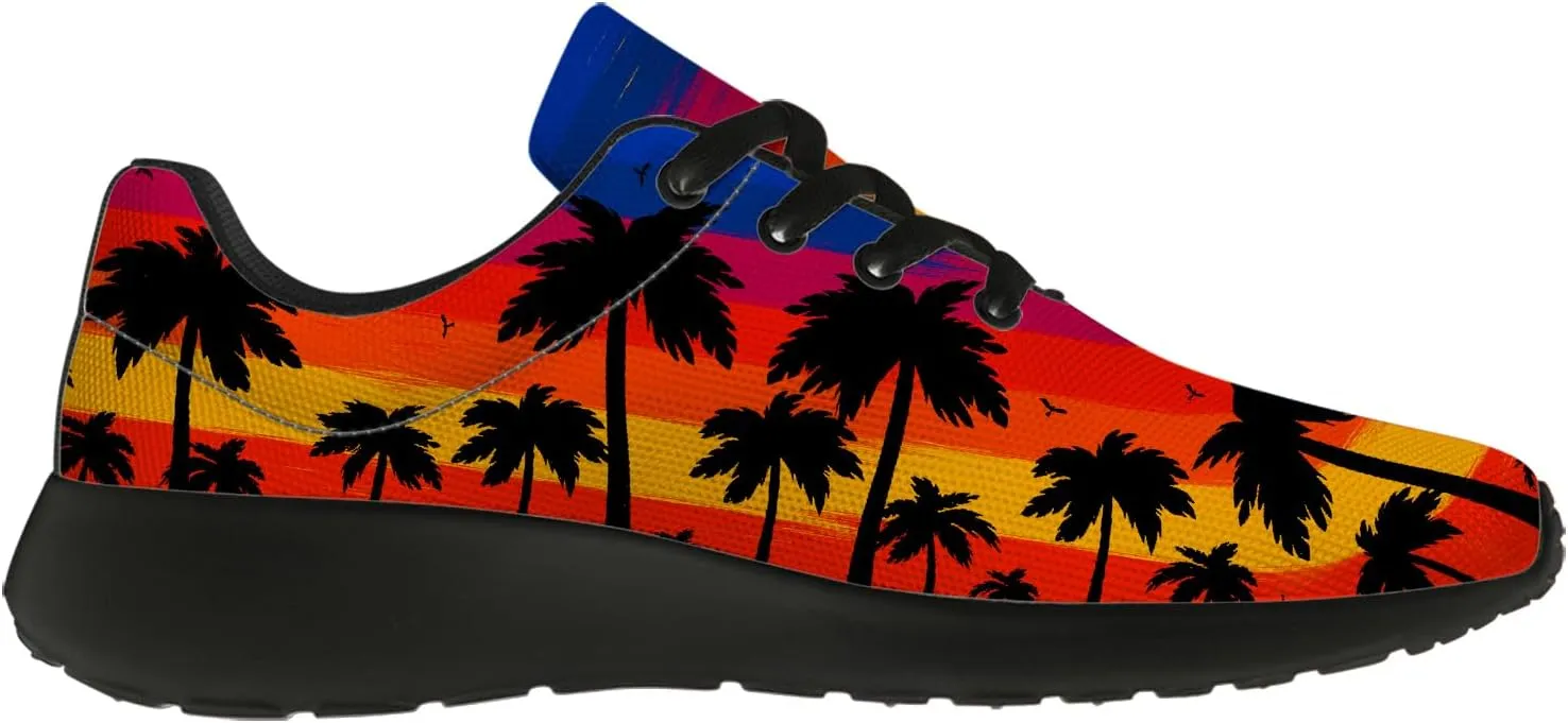 Women's Men's Running Shoes Palm Tree Sneakers Tennis Shoes Gifts for Women Men