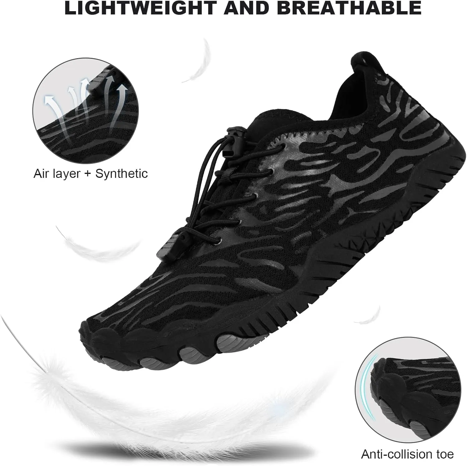 Womens Mens Trail Running Footwear Barefoot Shoes Healthy Non-Slip Shoes Hike Walking Travel Shoes