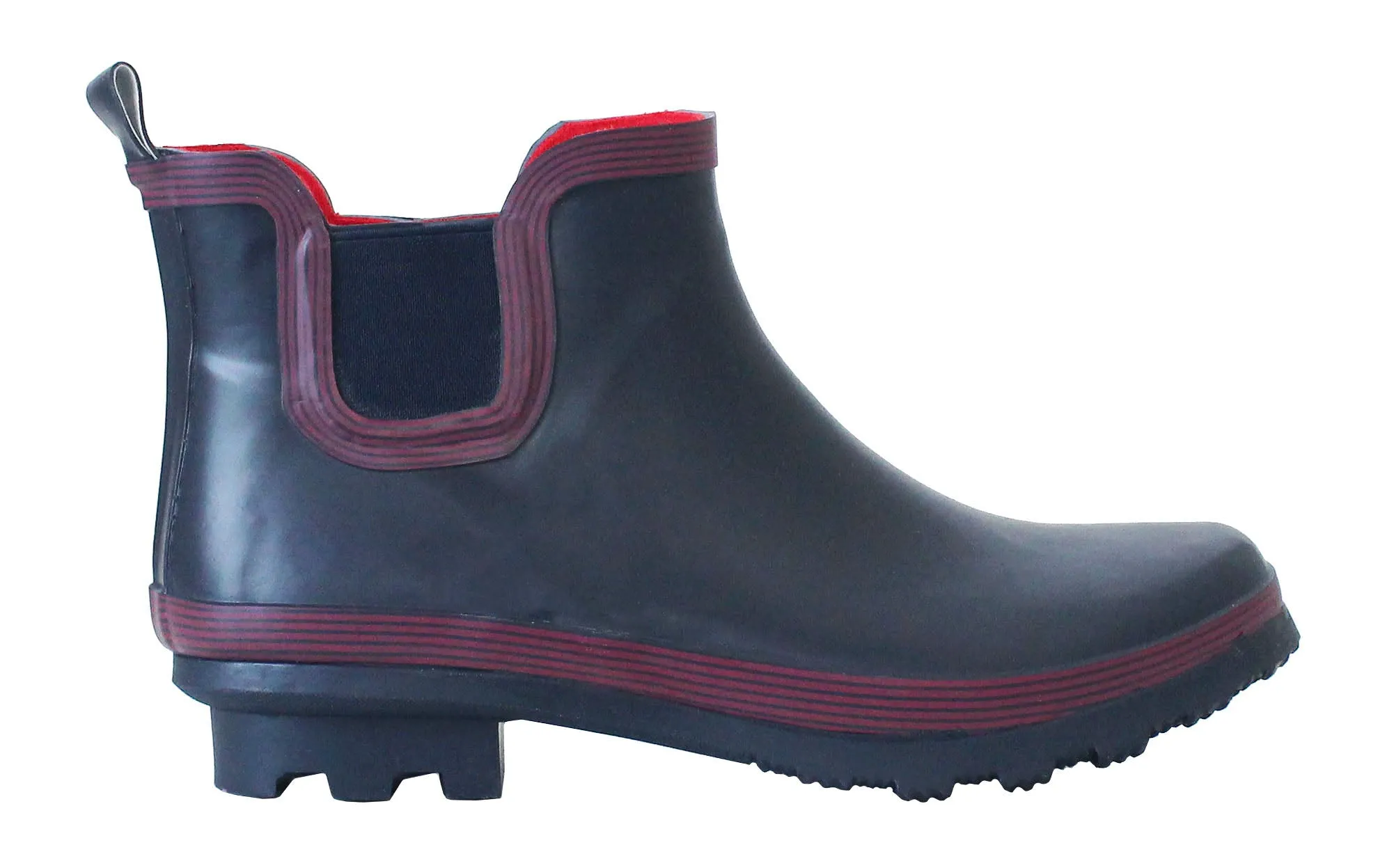 Womens Navy Wellington Low Cut Wellies Short Ankle Wellington Boots
