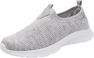 Womens Non Slip Work Shoes Slip On Water Resistant Mens Tennis Shoes Arch Support Business Casual Shoes High Top Sneakers Platform Tennis Shoe Loafers Casual Slip On