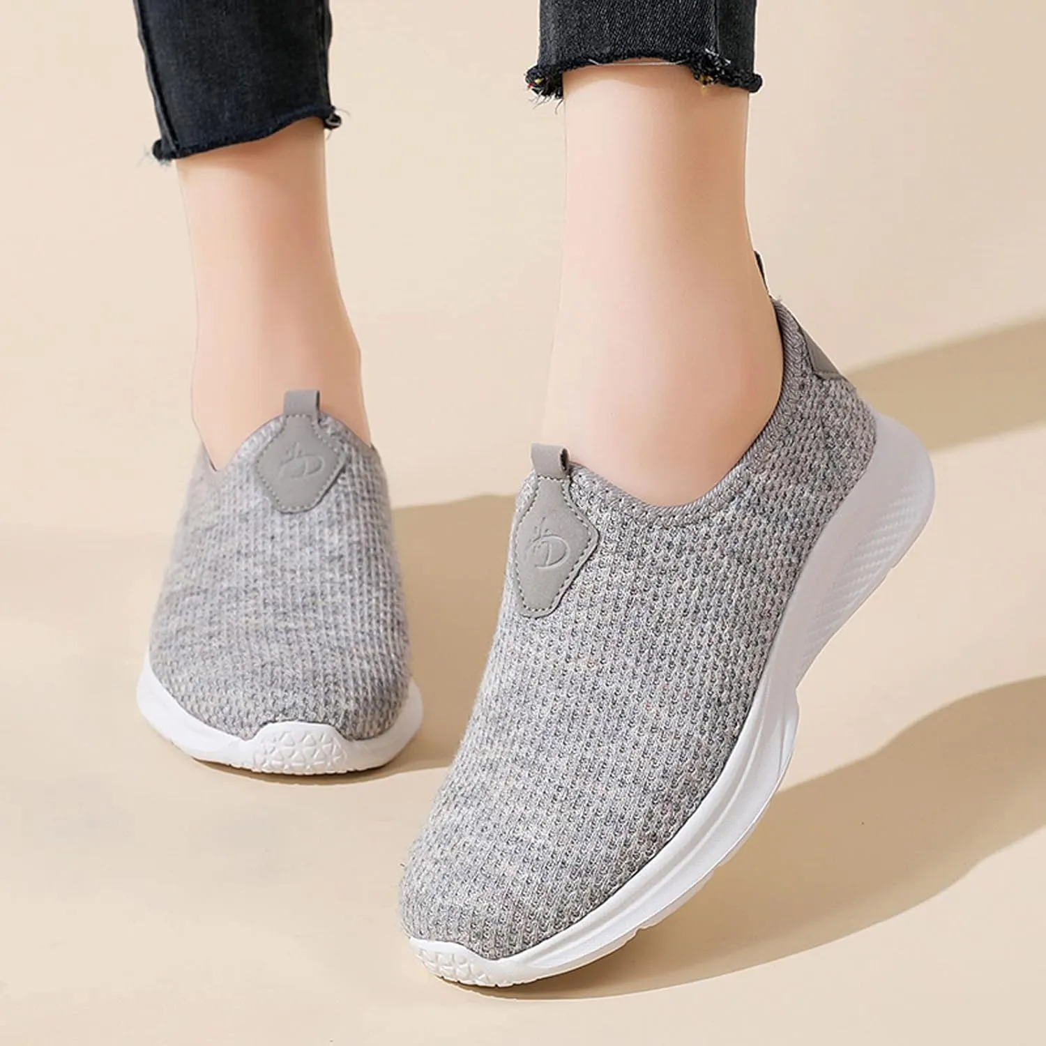Womens Non Slip Work Shoes Slip On Water Resistant Mens Tennis Shoes Arch Support Business Casual Shoes High Top Sneakers Platform Tennis Shoe Loafers Casual Slip On