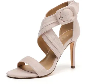 Women's Open Toe Strappy High Heel Sandals Dress Shoes for Women Party Evening Pump Heel Sandals