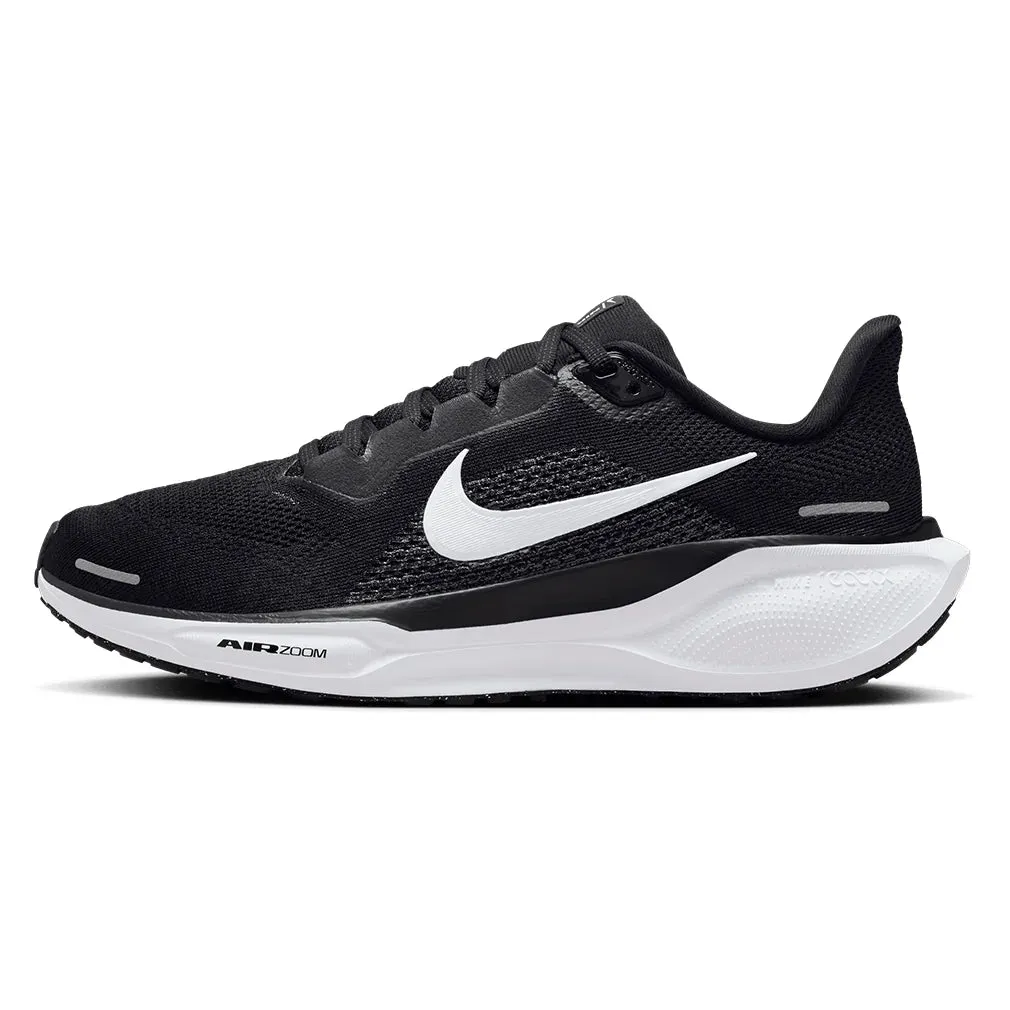 Women`s Pegasus 41 Running Shoes Black and White