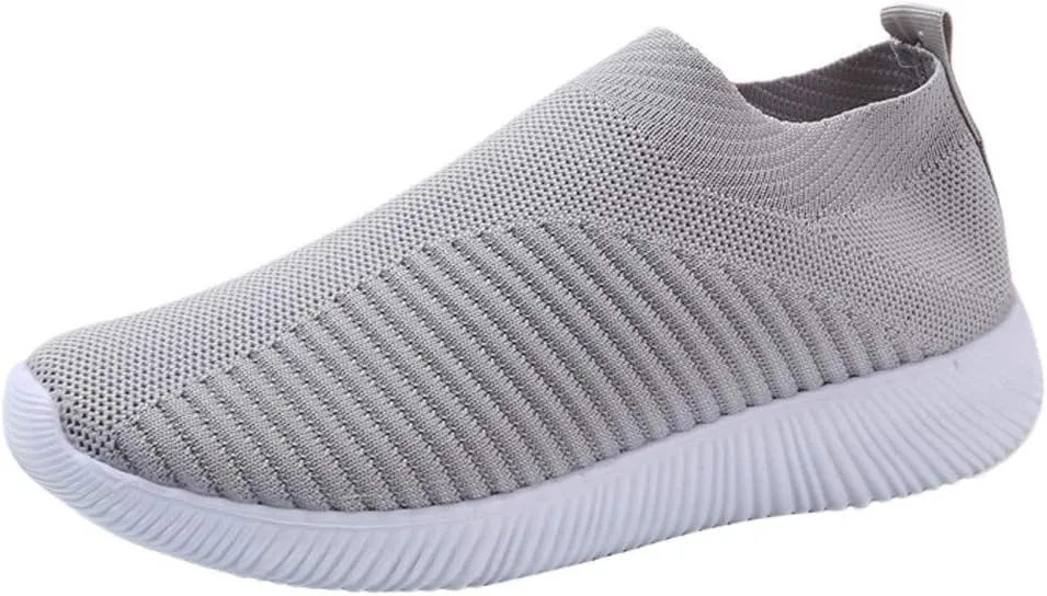 Womens Running Shoes Lightweight Tennis Shoes Non Slip Walking Shoes Women Wide Casual Slip On Shoes Casual Sneakers Waterproof Tennis Shoe Loafers Shoe