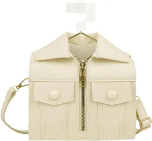 Women's Shirt-Shaped Purse Novelty Shoulder Bag Unique Clutch Handbag Funny Leather Crossbody Tote Satchel