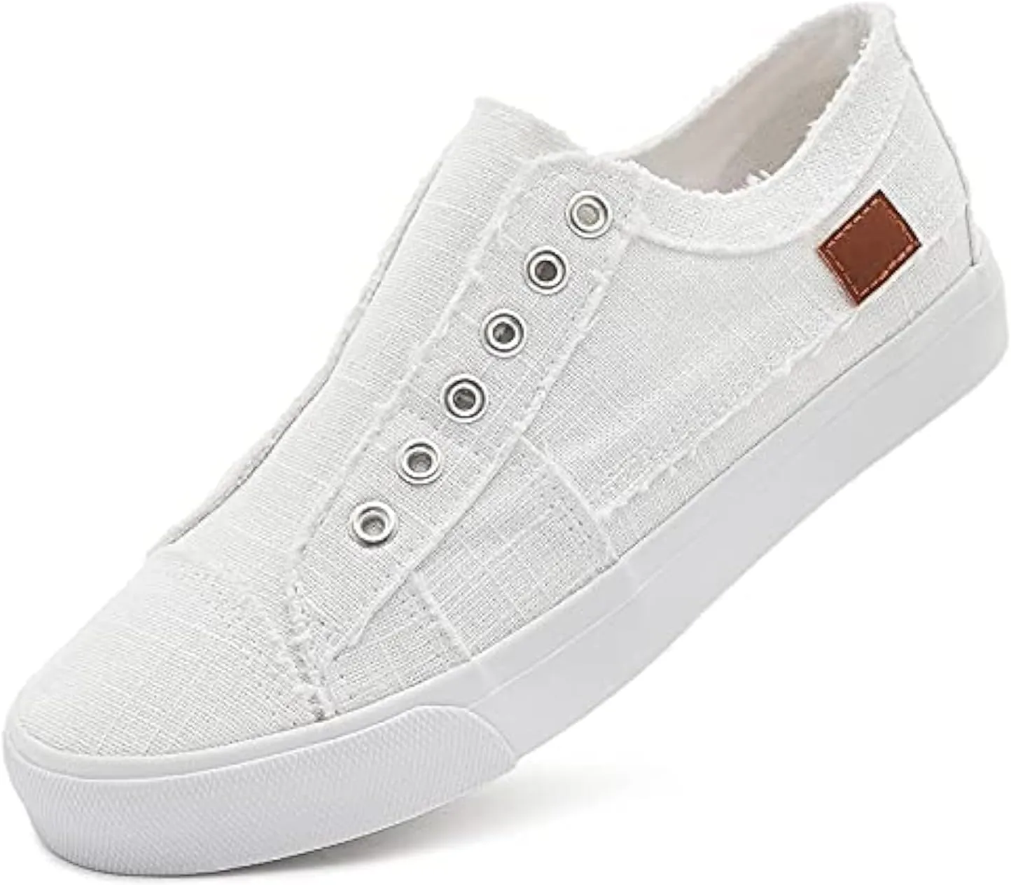 Women's Slip on Shoes Non Slip Fashion Canvas Sneakers Low Top Casual Shoes
