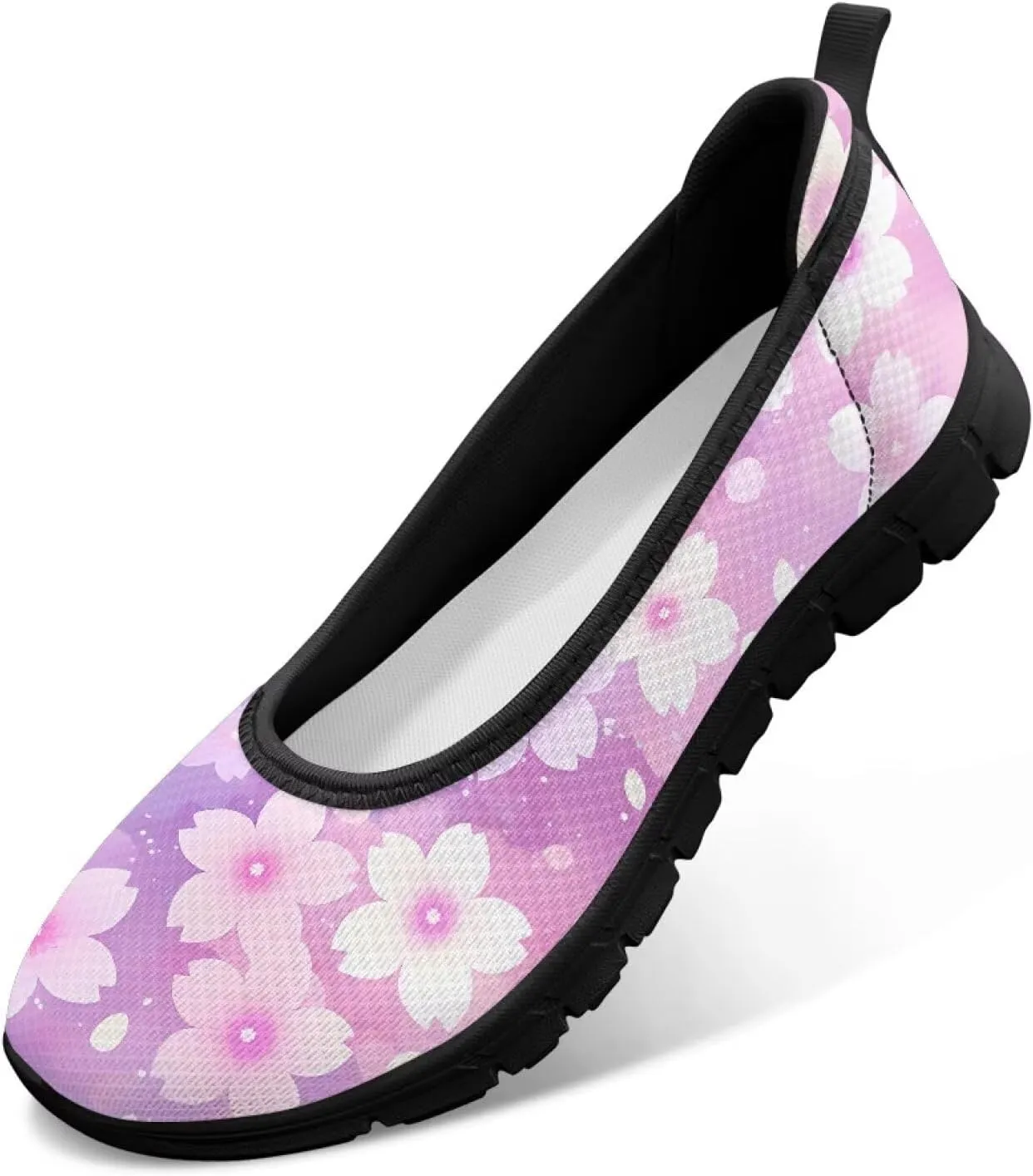 Women's Slip on Shoes Printed Lightweight Walking Shoes Stylish Loafers Non Slip Shoes Low-top Casual Shoes SizeUS 6-11