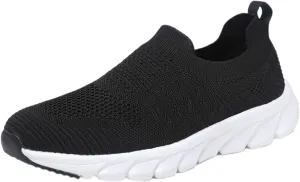 Women's Slip On Sneakers Lightweight Breathable Non Slip Work Shoes Women Walking Men's Casual Shoes Walking Sneakers White Tennis Shoe White Loafers