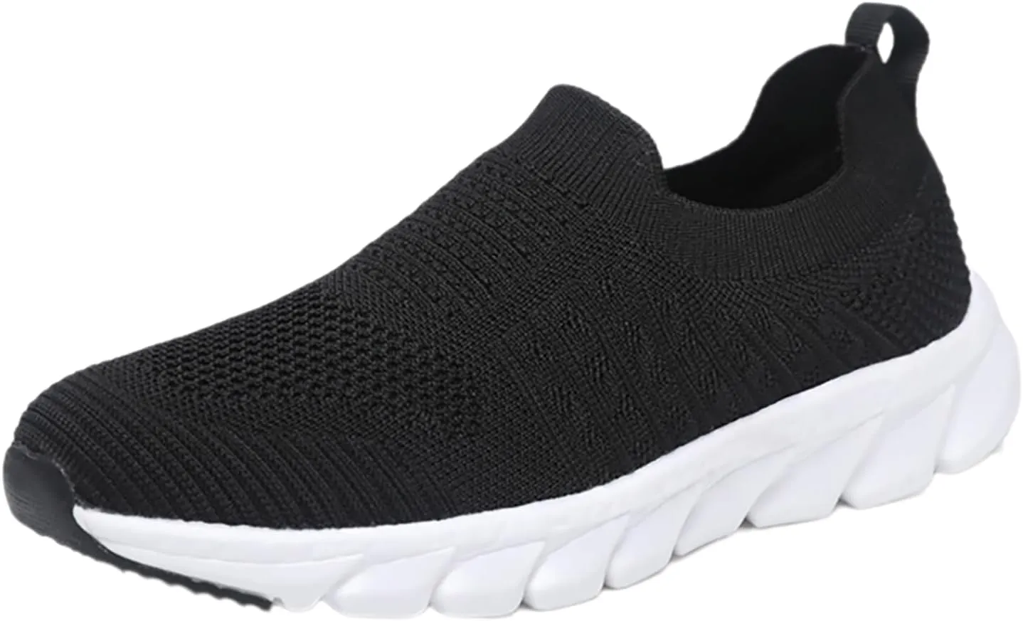 Women's Slip On Sneakers Lightweight Breathable Non Slip Work Shoes Women Walking Men's Casual Shoes Walking Sneakers White Tennis Shoe White Loafers