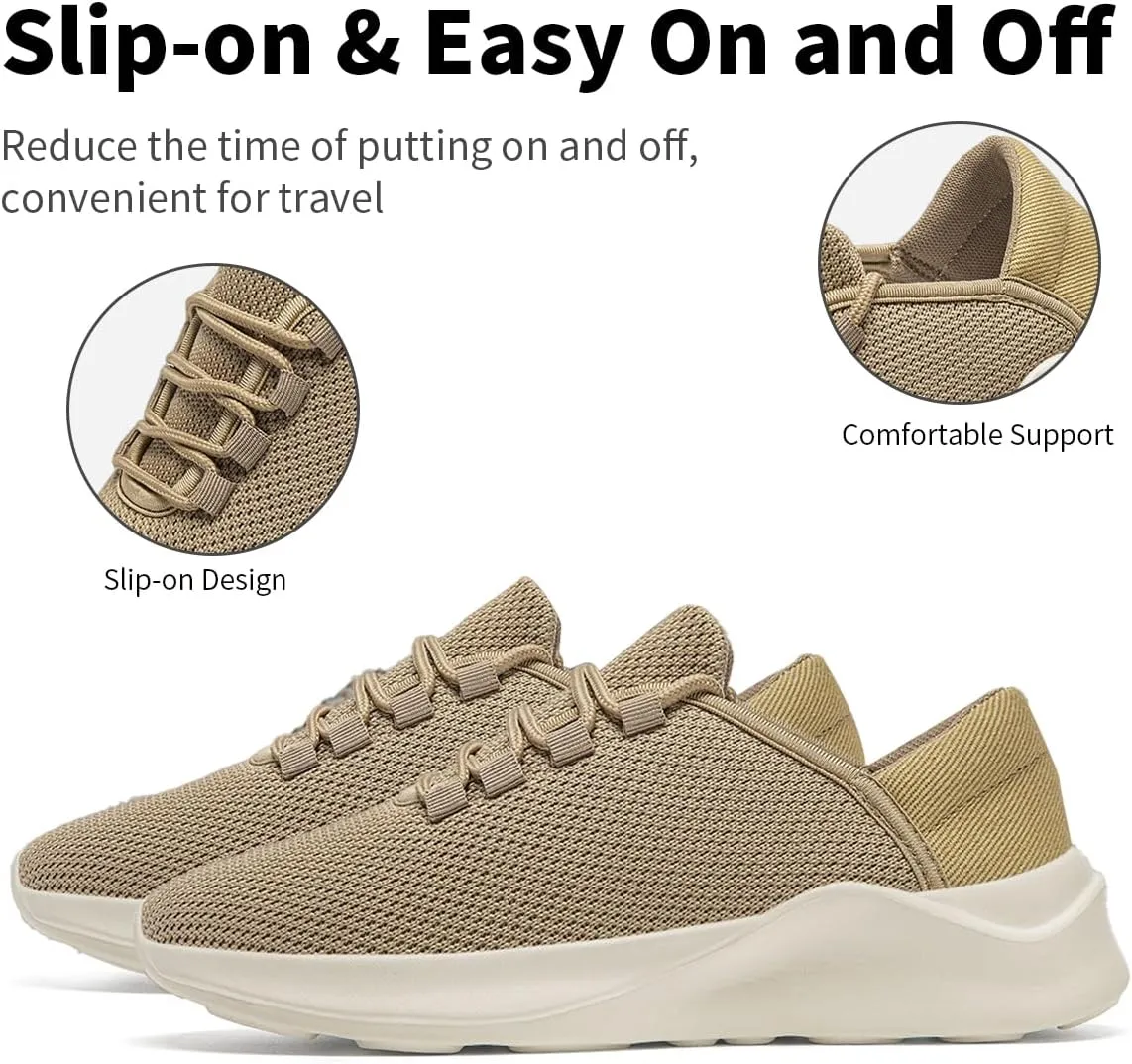 Women's Slip On Walking Shoes Lightweight Breathable Comfortable Tennis Sneakers for Workout Gym Cross Training Casual Platform Fashion Sneaker