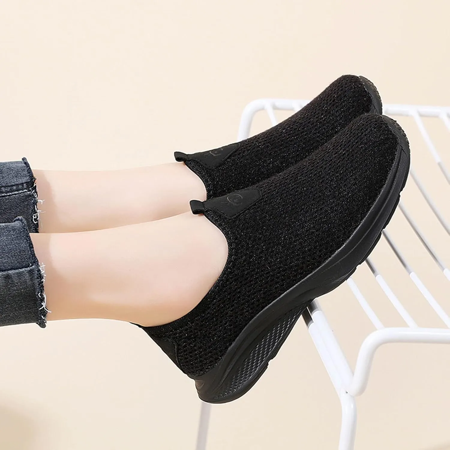 Womens Slip On Walking Shoes Non Slip Running Shoes Womens Running Shoes Arch Support Black Casual Shoes Men Shoes Sneakers Brown Tennis Shoe Trainers Shoe