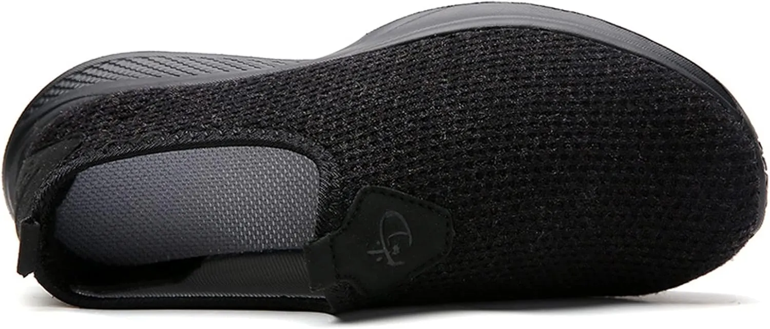 Womens Slip On Walking Shoes Non Slip Running Shoes Womens Running Shoes Arch Support Black Casual Shoes Men Shoes Sneakers Brown Tennis Shoe Trainers Shoe