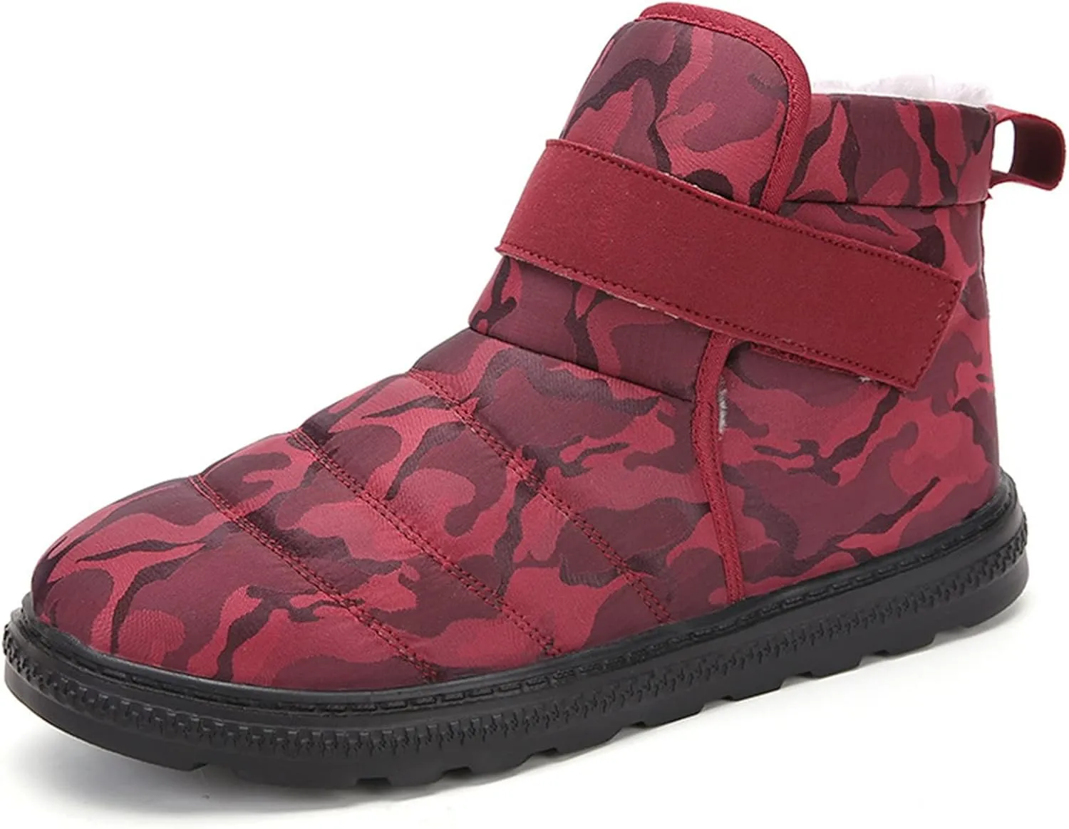 Womens Snow Boots 2024 Fully Fur Lined Slip On Ankle Booties Causal Thickening Warm Outdoor Walking Boots Shoes