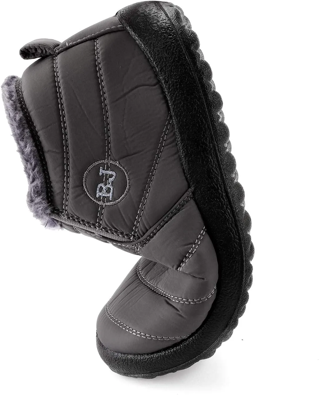 Womens Snow Boots Winter Warm Booties Fur Lined Anti-Slip Ankle Boots Outdoor Slip On Waterproof Booties Comfortable Warm Shoes