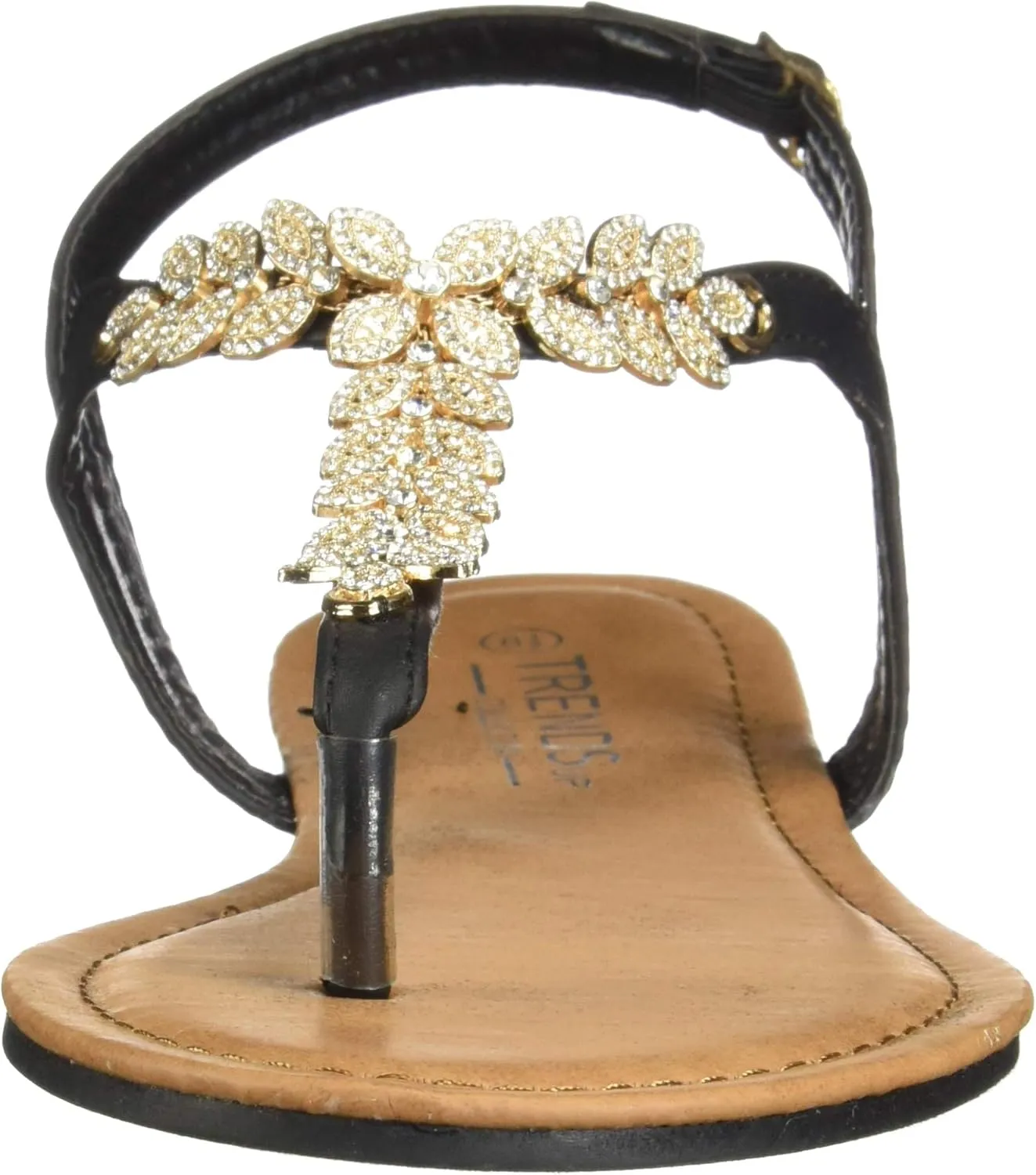 Womens T-Strap Buckle Flats Sandals