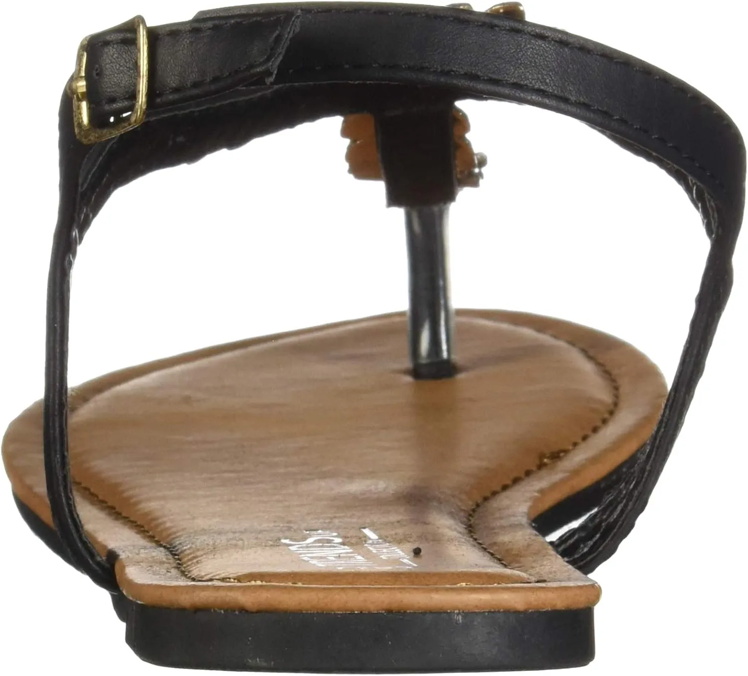 Womens T-Strap Buckle Flats Sandals