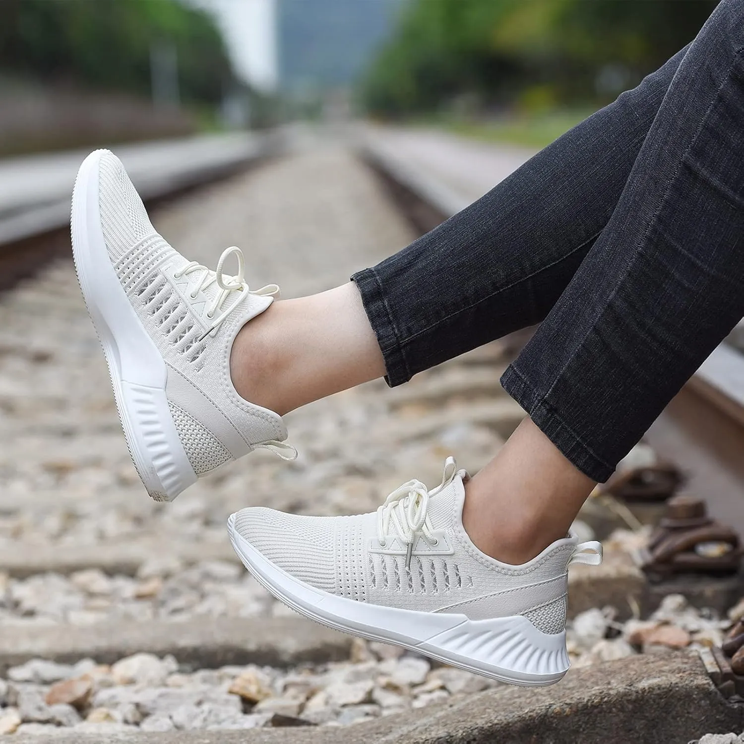 Womens Tennis Shoes - Women Sneakers Workout Running Walking Athletic Gym Fashion Lightweight Nursing Casual Light Shoes