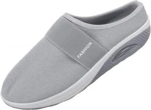 Women's Walking Shoes Orthotic Walking Sneakers Wide Width Non-Slip Sneakers Adjustable Breathable Platform Mesh Sandals