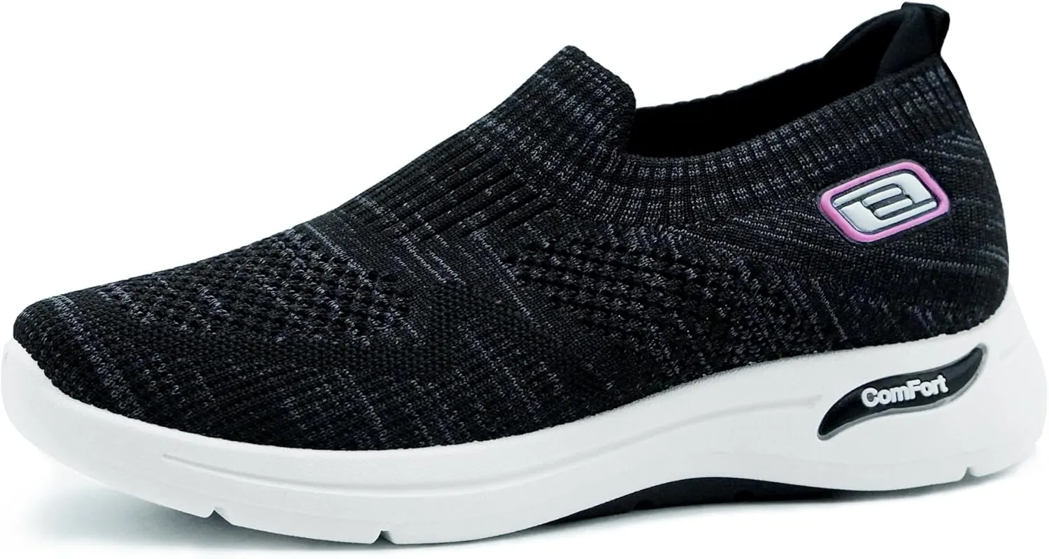 Women's Walking Tennis Shoes Lightweight Comfort Workout Casual Non Slip Fashion Sneakers with Arch Support Memory Foam