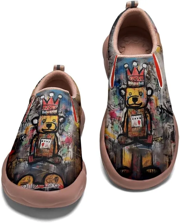 Women's Walking Travel Shoes Casual Loafers Art Painted Slip On Sneakers | Graffiti Series