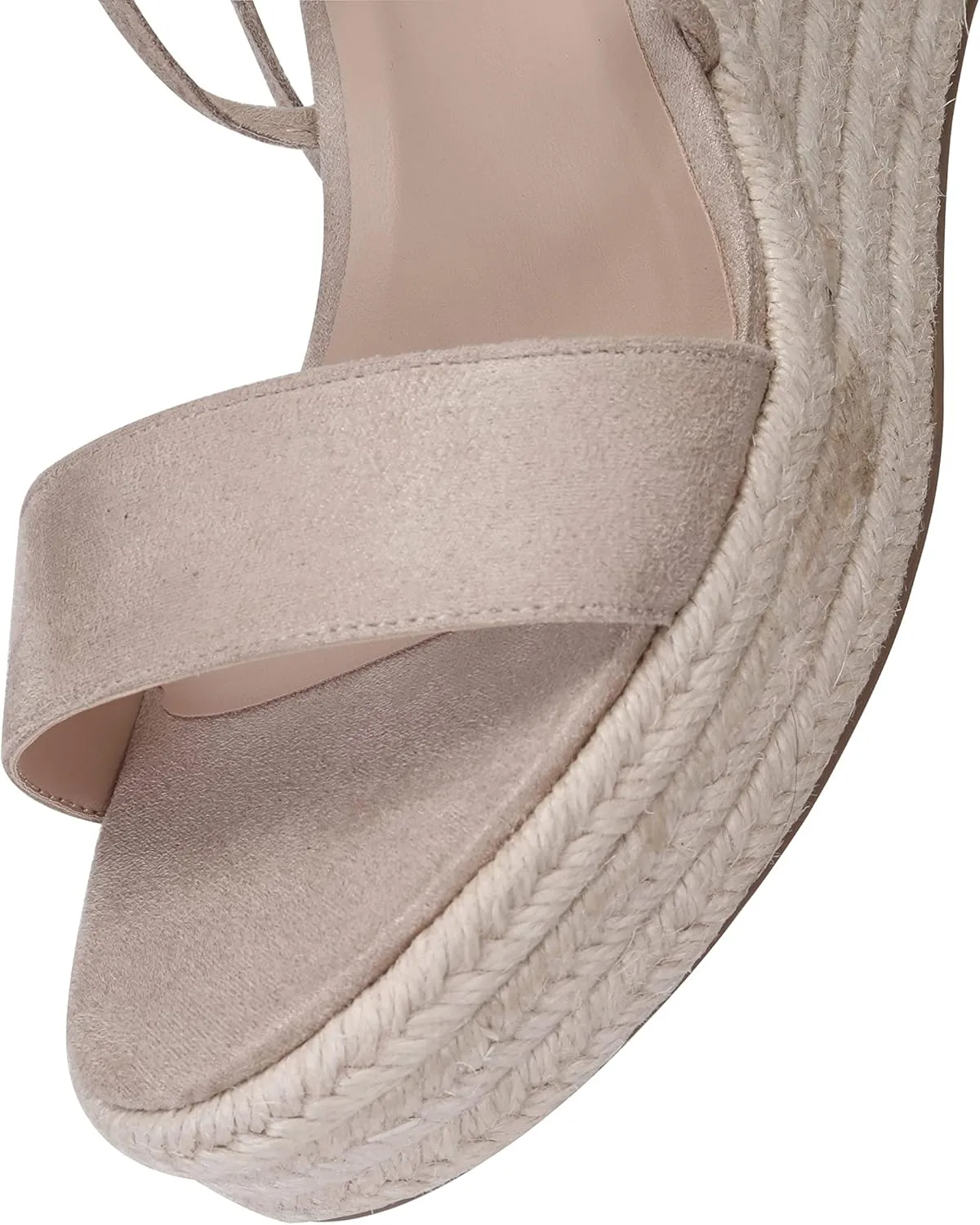 Women's Wedge Platform Espadrille Open Toe Lace-Up Sandals, Cross Strap Wedge Sandals Summer Espadrilles Ankle Strap Buckle Platform Sandals