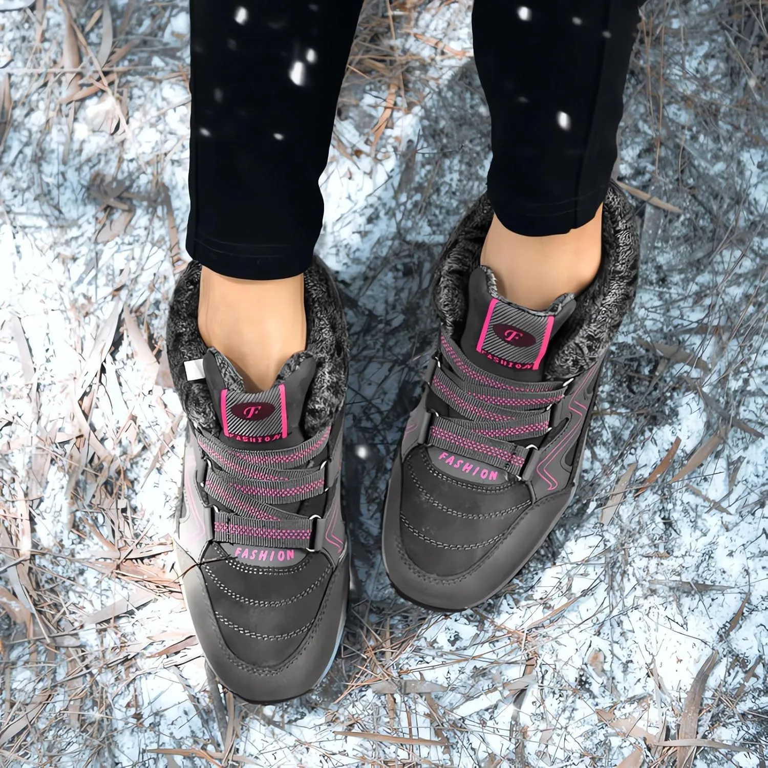Women's Winter Thermal Boots for Women Waterproof Snow Winter Warm Hiking Work Comfy Boots Sneakers Walking Shoes