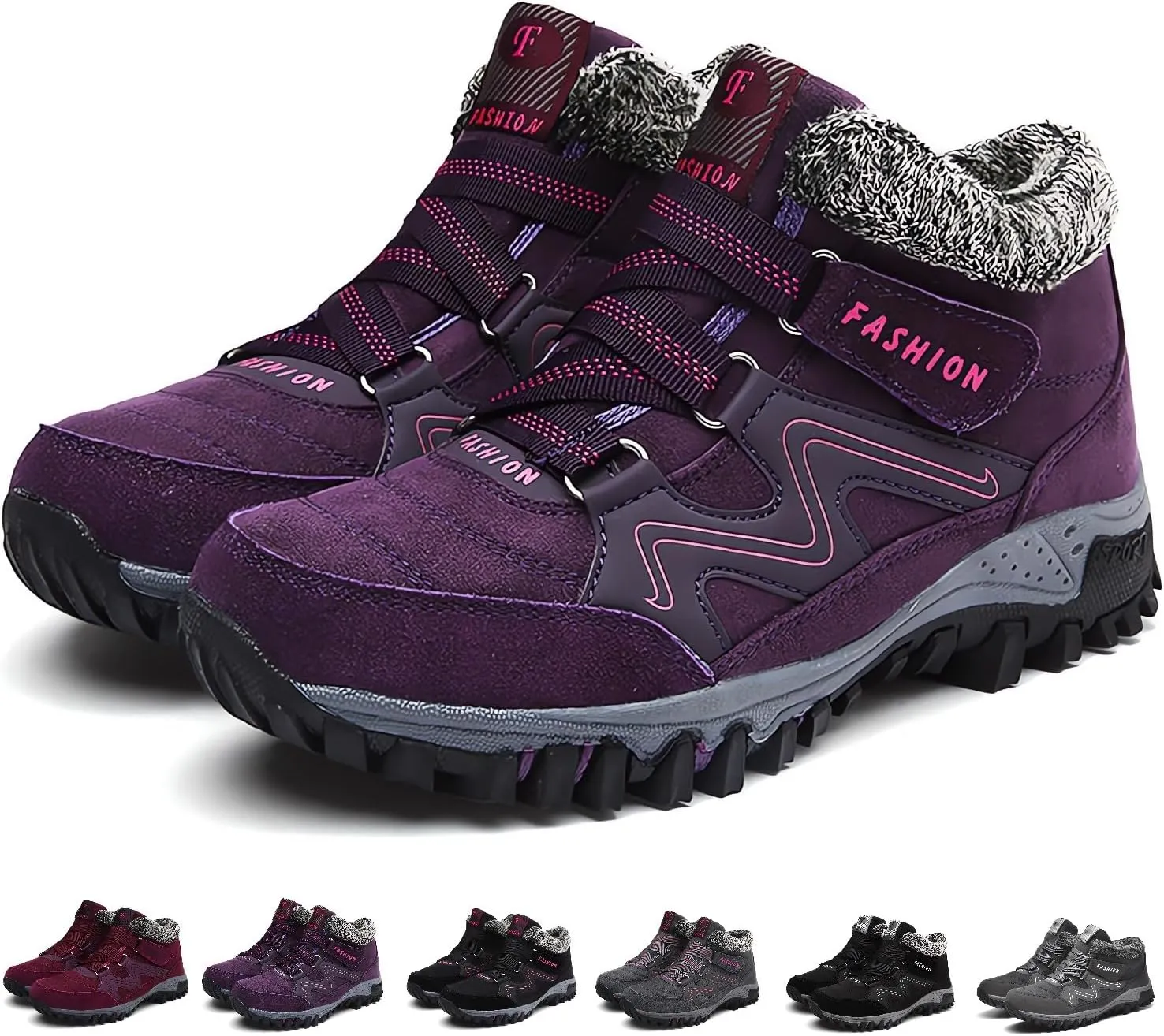 Women's Winter Thermal Boots for Women Waterproof Snow Winter Warm Hiking Work Comfy Boots Sneakers Walking Shoes