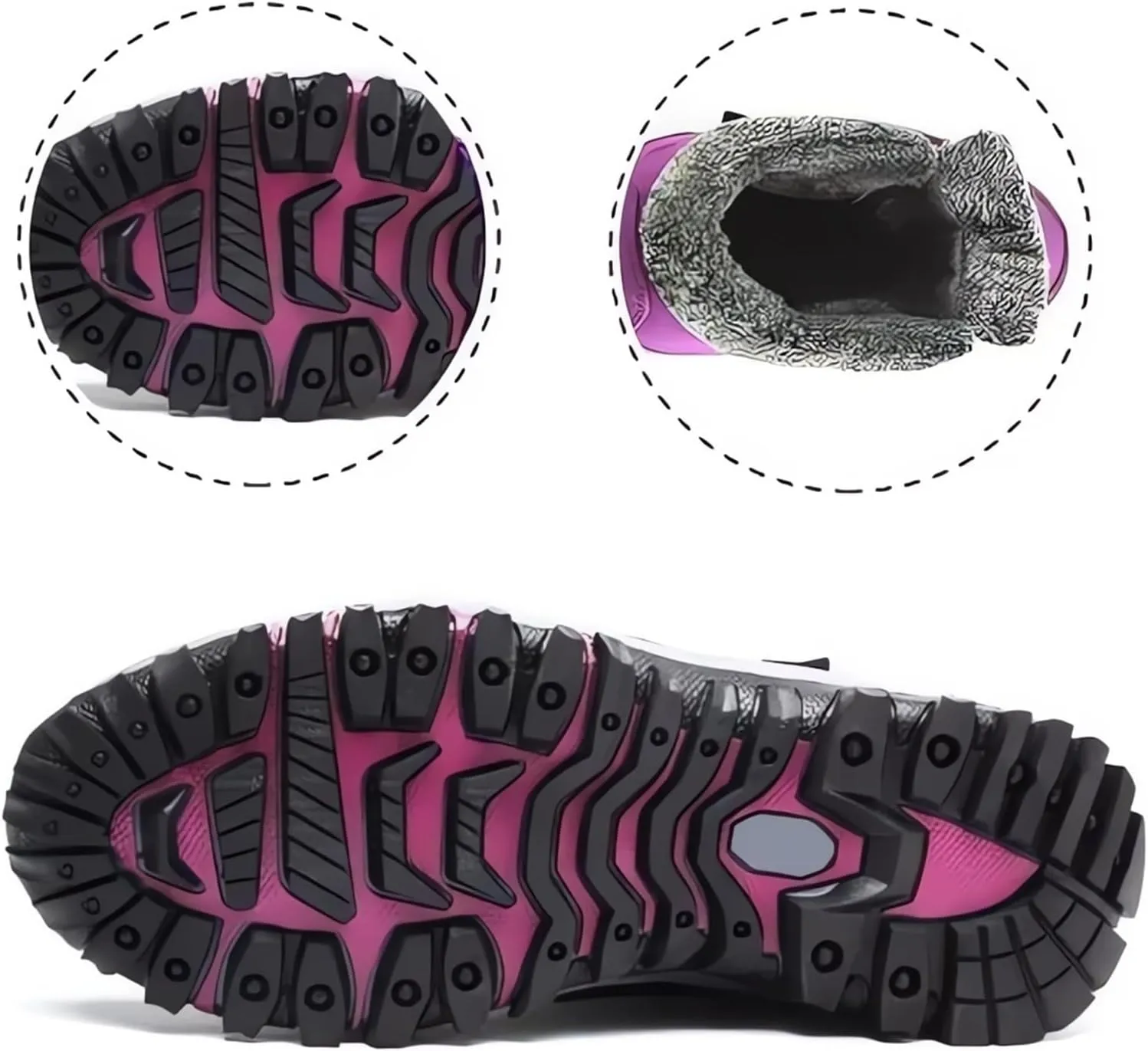 Women's Winter Thermal Boots for Women Waterproof Snow Winter Warm Hiking Work Comfy Boots Sneakers Walking Shoes