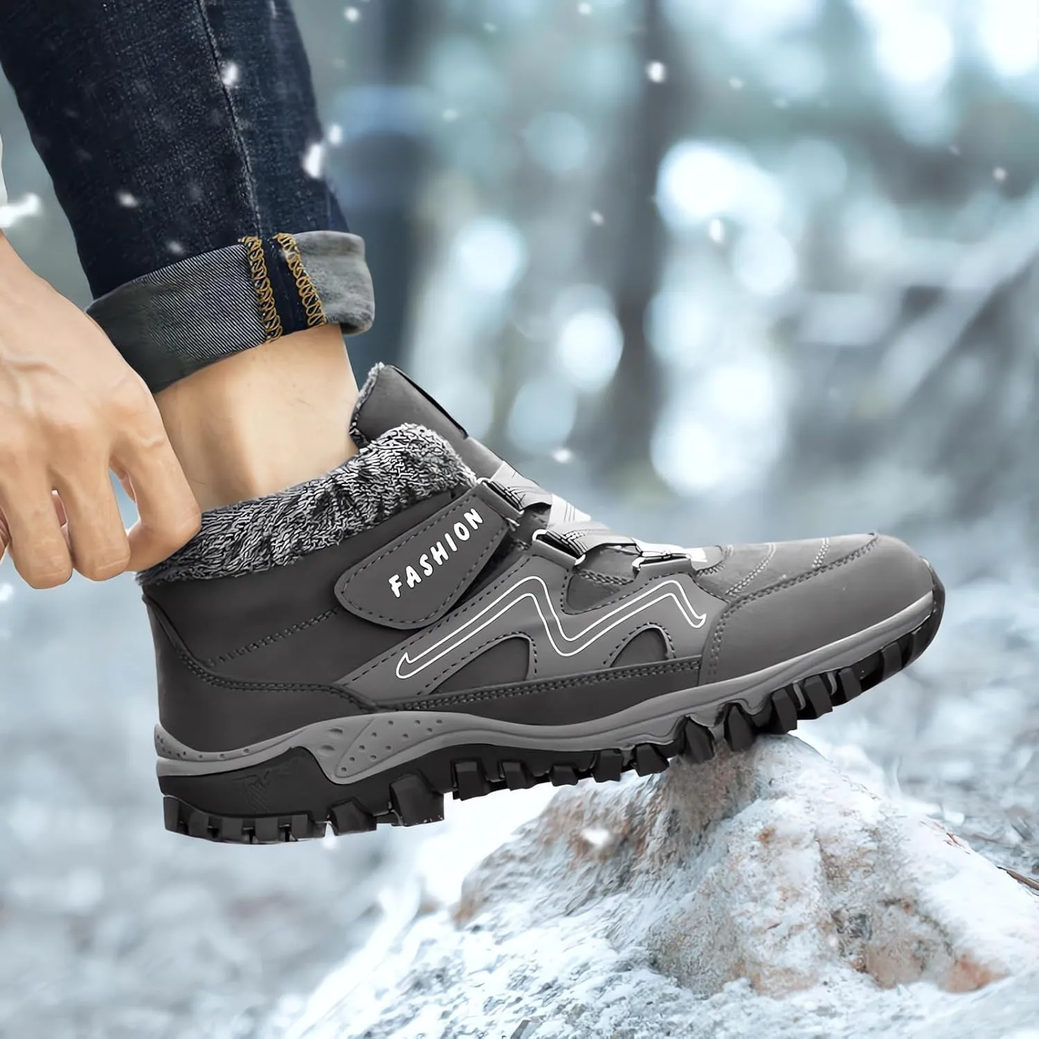 Women's Winter Thermal Boots for Women Waterproof Snow Winter Warm Hiking Work Comfy Boots Sneakers Walking Shoes