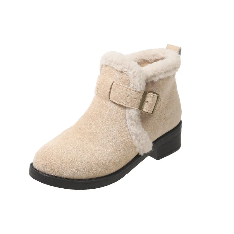 Women's Winter Warm Chunky Ankle Boots