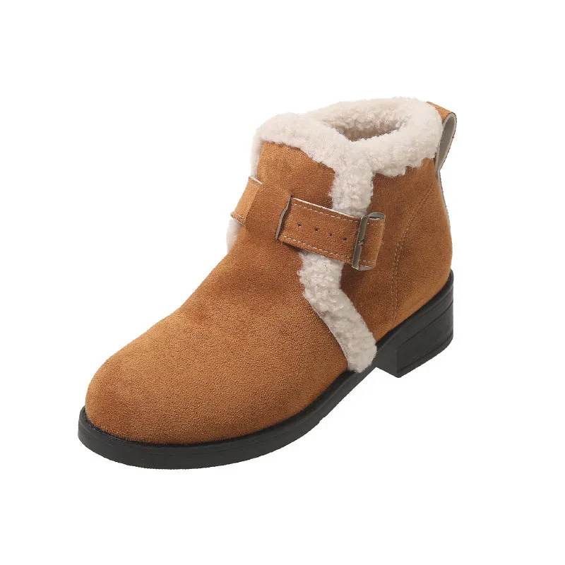 Women's Winter Warm Chunky Ankle Boots