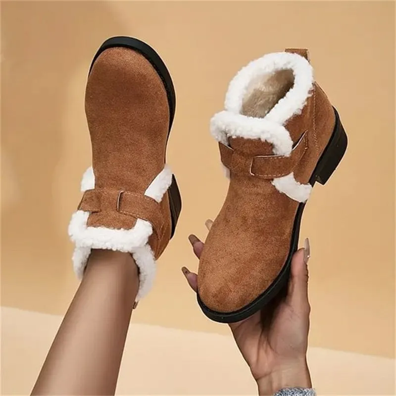Women's Winter Warm Chunky Ankle Boots