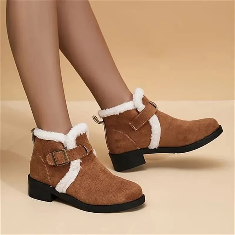 Women's Winter Warm Chunky Ankle Boots