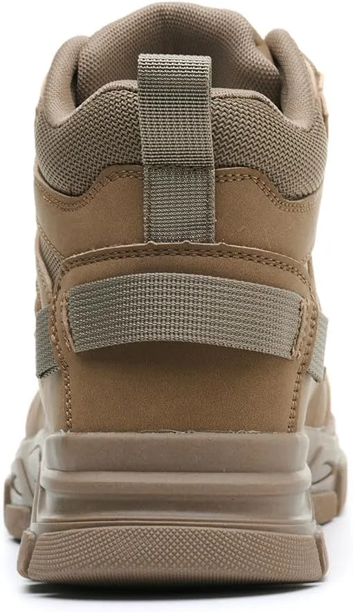 Work Boots for Men Safety Steel Toe Boots，Comfortable Industrial & Construction Shoes Puncture Proof Non Slip Mens Work Boots