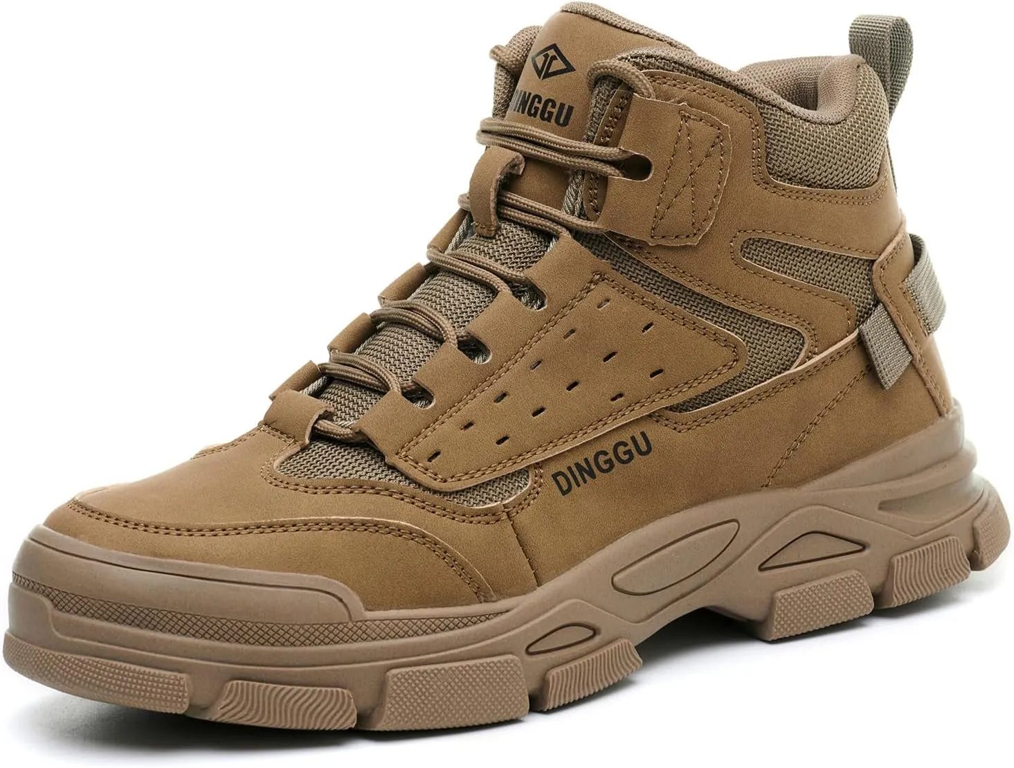Work Boots for Men Safety Steel Toe Boots，Comfortable Industrial & Construction Shoes Puncture Proof Non Slip Mens Work Boots