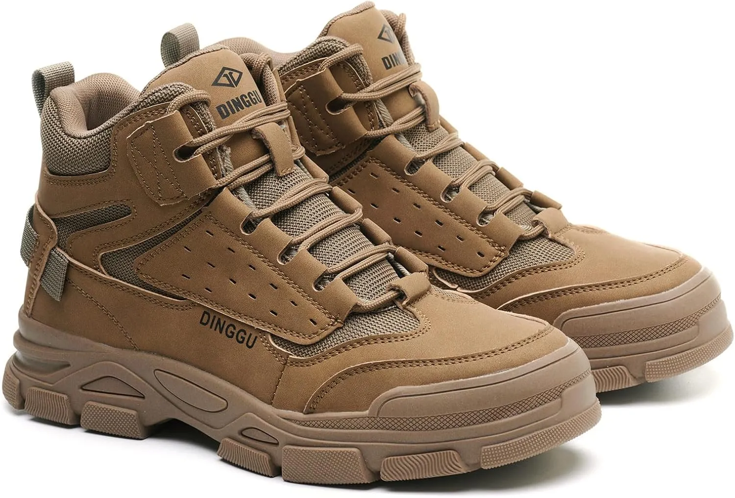 Work Boots for Men Safety Steel Toe Boots，Comfortable Industrial & Construction Shoes Puncture Proof Non Slip Mens Work Boots