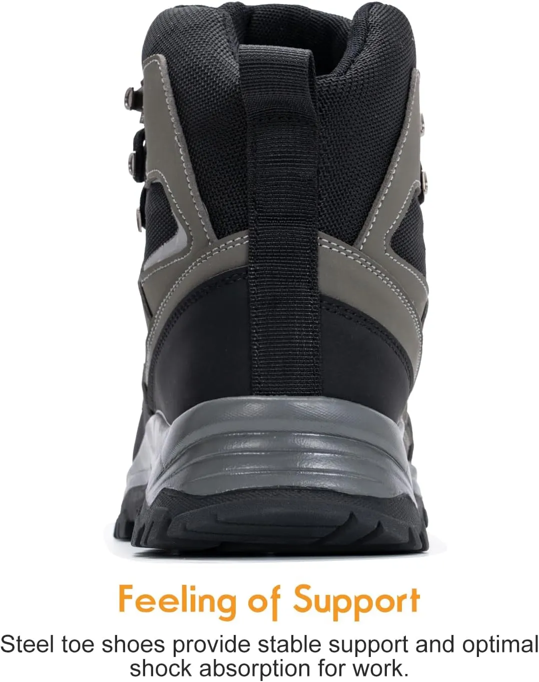 Work Boots for Men Steel Toe Boots Comfortable Breathable High Top Indestructible Safety Boots for Women Lightweight Safety Shoes Non Slip Work Shoes Industry Construction Waterproof Boots