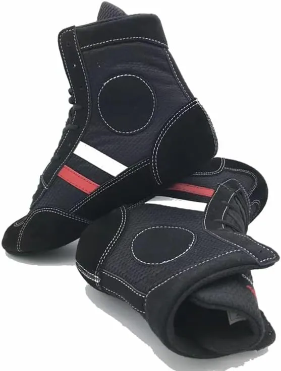Wrestling Shoe Boxing Shoe Sambo Shoes Freestyle Wrestling Shoes Soft Sole, EU-31, Red
