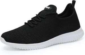 WXQ Men's Running Shoes Comfortable Lightweight Breathable Walking Shoes Mesh Workout Casual Sports Shoes