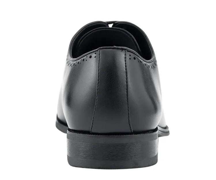 Wyatt Black Cap Toe Oxfords