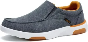 XPACS Men's Orthopedic Comfy Slippers, Stylish Arch Support Casual Shoes for Plantar Fasciitis Recovery, Non Slip Canvas Shoes for Heel and Foot Pain Relief